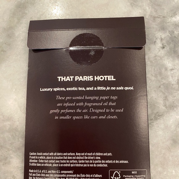 Victoria's Secret 2 Diffusers/Hang Tag  - That Paris Hotel - Picture 2 of 3